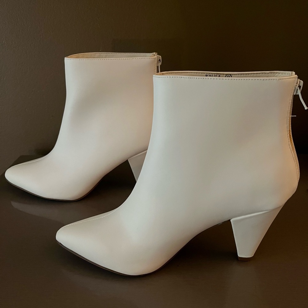 White Ankle Boots